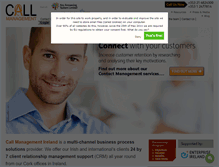 Tablet Screenshot of callmanagement.ie